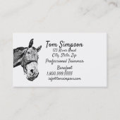 Custom Farrier Trimmer Horse Business Card Visitenkarte (Vorderseite)