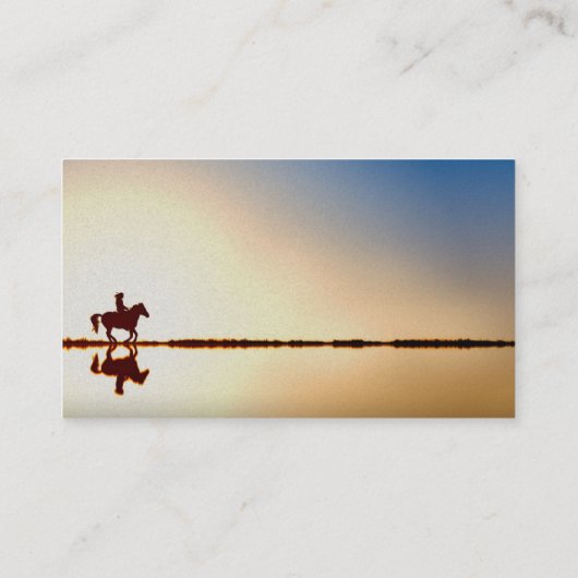 Custom Farrier Trimmer Reitsport Hoof Care Visitenkarte (Rückseite)