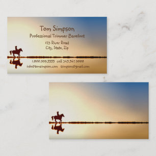 Custom Farrier Trimmer Reitsport Hoof Care Visitenkarte