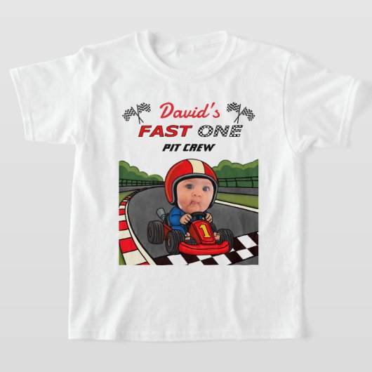 Custom Fast One Pit Crew Kids T-Shirt (Ablage )