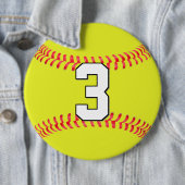 Custom Fastpech Softball Player Jersey Nummer Button (Beispiel)