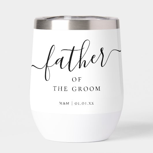 Custom Father of the Groom Script Calligrafy Name (Rückseite)