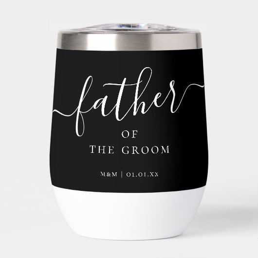 Custom Father of the Groom Script Calligrafy Name (Vorderseite)