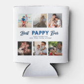 Custom Father's Day Photo Collage Best Pappy Ever Dosenkühler (Vorderseite)