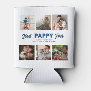 Custom Father's Day Photo Collage Best Pappy Ever Dosenkühler