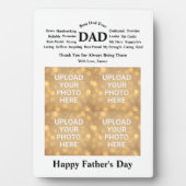 Custom Father's Day Plaque Fotoplatte (Vorderseite)