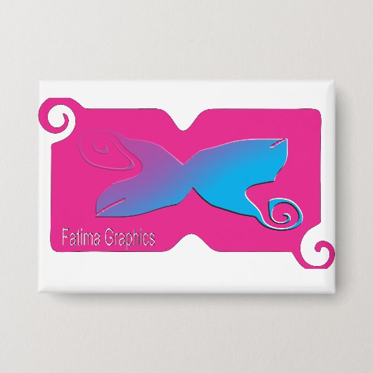 Custom Fatima Graphics Gradient Pin Button (Vorderseite)