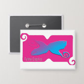 Custom Fatima Graphics Gradient Pin Button (Vorderseite/Rückseite)