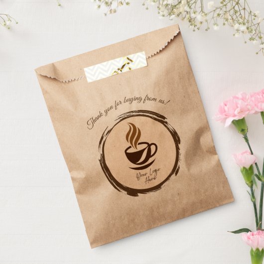 Custom Favor Bags with Logo | Cozy Coffee Branding Geschenktütchen (Versiegelt)
