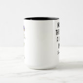 Custom February Birth Flower - Personalized Name Tasse (Zentrum)