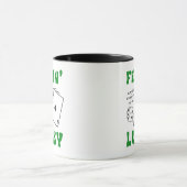 Custom Feelin' Lucky Positive Affirmation & Aces Tasse (Zentrum)