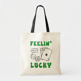 Custom Feelin' Lucky Positive Affirmation & Aces Tragetasche