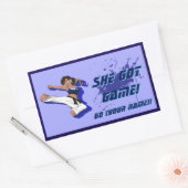 Custom Female Martial Artist Sticker (Umschlag)