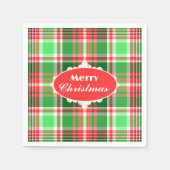 Custom Festivals Red Green White Christmas Party Serviette (Vorderseite)