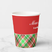 Custom Festivals Red Green White Holiday Party Pappbecher (Vorderseite)