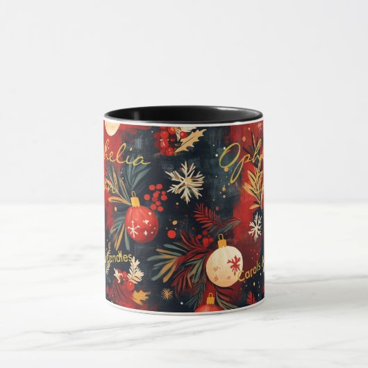 Custom Festive Boho Chic Tasse - Personalisierter (Zentrum)
