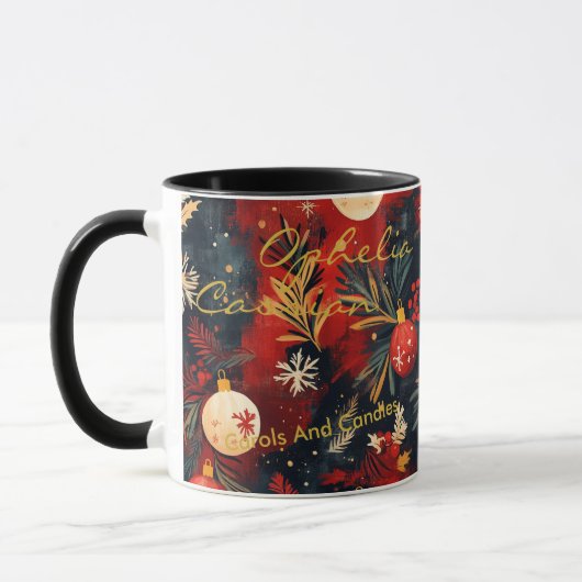 Custom Festive Boho Chic Tasse - Personalisierter  (Links)