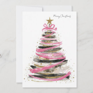 Custom festive Christmas Tree Greeting Feiertagskarte