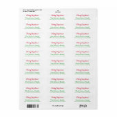 Custom Festive Red Green Script Frohe Weihnachten (Vorne)