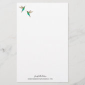 Custom Fiery-throated Hummingbirds Briefpapier (Vorderseite)