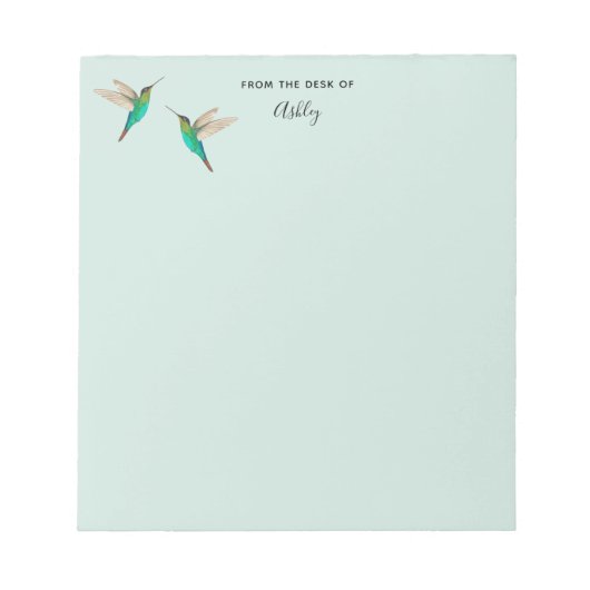Custom Fiery-throated Hummingbirds Notepad Notizblock (Vorderseite)