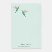 Custom Fiery-throated Hummingbirds Notepad Post-it Klebezettel (Vorderseite)