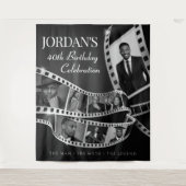 Custom Filmstrip Backdrop Hollywood Party Tapestry Wandteppich (Vorderseite)