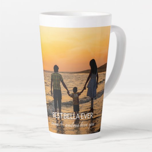 Custom Filmstrip Frames Photo Collage with Text Milchtasse (Rechte Ecke)