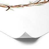 Custom Finger Print Wreath, Guest Book Alternative Poster (Ecke)