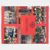 Custom Fire Dept Retirement Geschenke Blanket Feue Fleecedecke (Vorderseite (Horizontal))