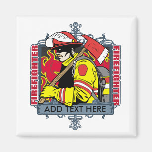 Custom Firefighter Magnet