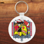 Custom Firefighter Schlüsselanhänger (Vorderseite)