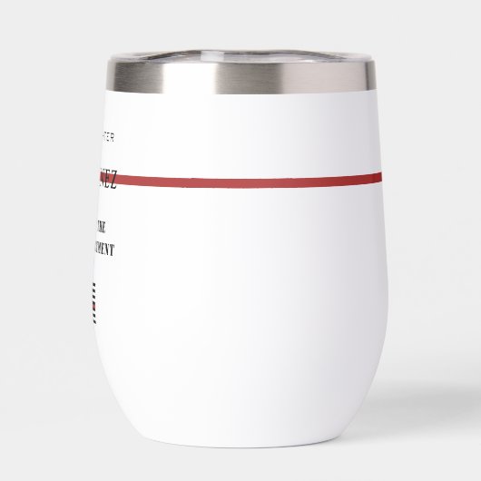 Custom Firefighter Thin Red Line Fire Department (Rückseite)