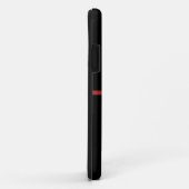 Custom Firefighter Thin Red Line Fire Department Case-Mate iPhone Hülle (Hinten/Rechts)