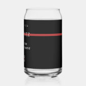 Custom Firefighter Thin Red Line Fire Department Dosenglas (Links)