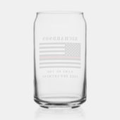 Custom Firefighter Thin Red Line Fire Department Dosenglas (Rückseite)