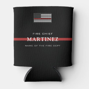 Custom Firefighter Thin Red Line Fire Department Dosenkühler