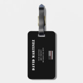 Custom Firefighter Thin Red Line Fire Department Gepäckanhänger (Rückseite vertikal)