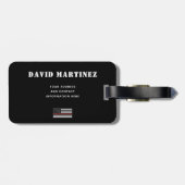 Custom Firefighter Thin Red Line Fire Department Gepäckanhänger (Rückseite horizontal)