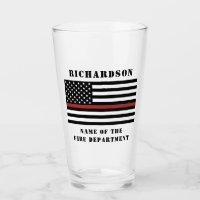 Custom Firefighter Thin Red Line Fire Department
