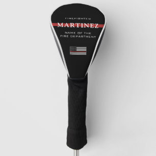 Custom Firefighter Thin Red Line Fire Department Golf Headcover