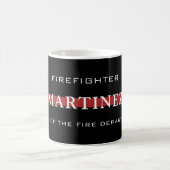 Custom Firefighter Thin Red Line Fire Department Kaffeetasse (Mittel)