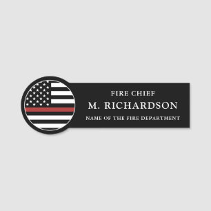 Custom Firefighter Thin Red Line Fire Department Namensschild