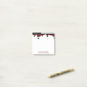 Custom Firefighter Thin Red Line Fire Department Post-it Klebezettel (Auf Schreibtisch)