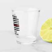 Custom Firefighter Thin Red Line Fire Department Schnapsglas (Rechts)