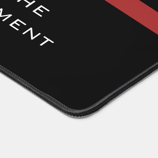 Custom Firefighter Thin Red Line Fire Department Schreibtischunterlage (Ecke)