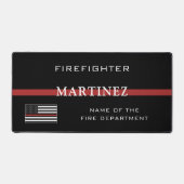 Custom Firefighter Thin Red Line Fire Department Schreibtischunterlage (Vorderseite)