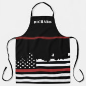 Custom Firefighter Thin Red Line Fire Department Schürze (Vorderseite)