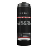 Custom Firefighter Thin Red Line Fire Department Thermosbecher (Vorderseite)