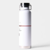 Custom Firefighter Thin Red Line Fire Department Trinkflasche (Rückseite)